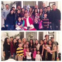 Merry Christmas from my family to yours. Top pic: 2013 #tbt Christmas  Bottom pic: 2014 Christmas