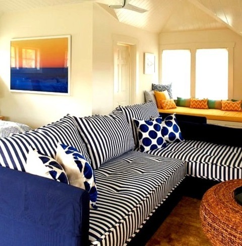Game Room Family RoomInspiration For A Large Coastal Loft-style Light Wood Floor Game Room Remodel With