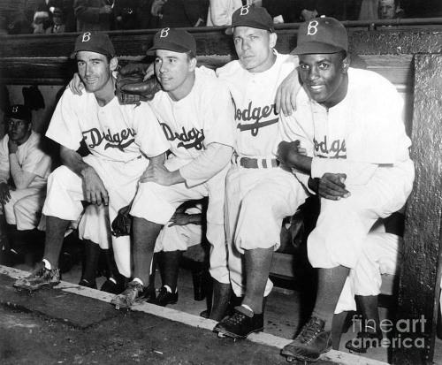 newyorkthegoldenage:April 15, 1947, was an opening day like no other at Ebbets Field. Jackie Robinso