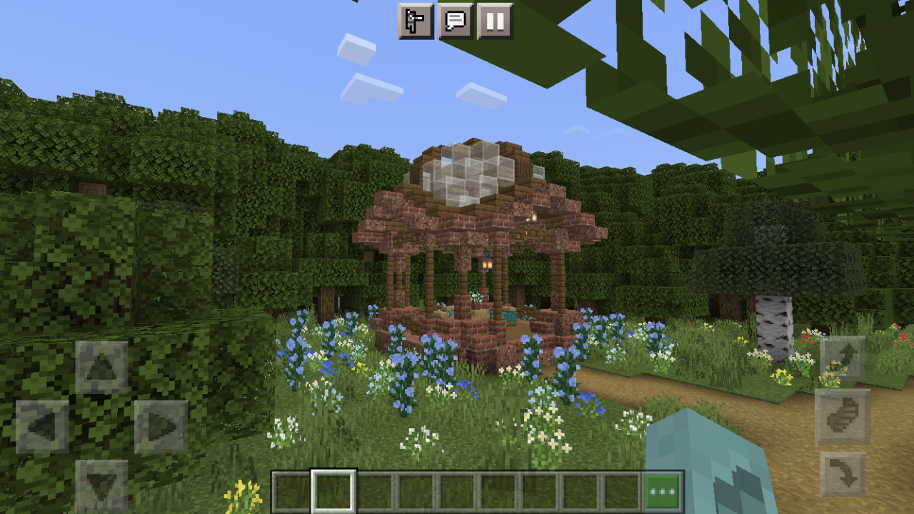 I made a little gazebo at my world spawn By u/bitgardener