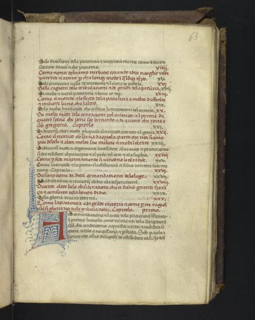 ”Medicina cordis”, Ms. Codex 311, f. 63r, Italy ca. 15th century via University of Pennsylvania Libr
