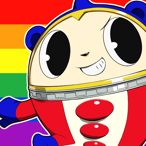 Pursuing My True Self! - Persona Q2 Teddie Pride Icon Set[ P4 Protag | Yosuke | Chie | Yukiko | Kanj