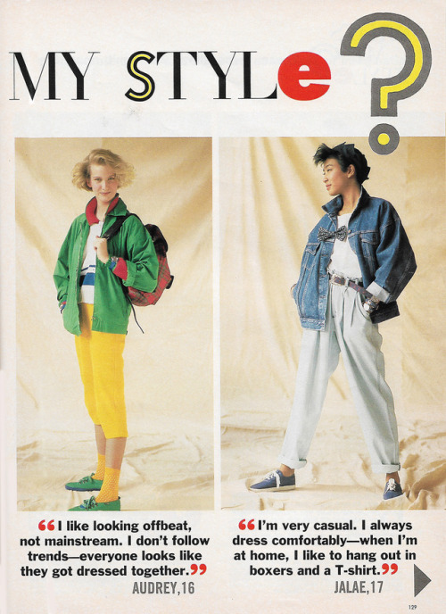 carpetmunchies: justseventeen: February 1987. ‘I like looking offbeat, not mainstream’ t