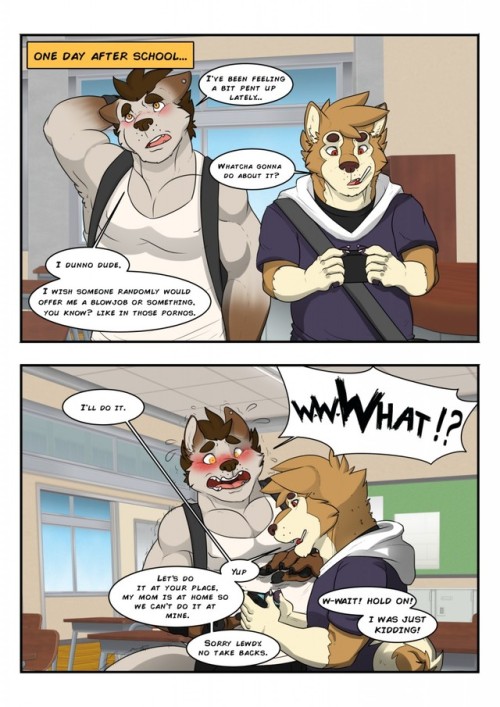 furry-gay-comics: “After school” By baraking  www.furaffinity.net/user/baraking/ 
