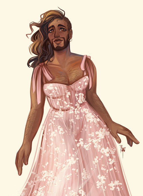 I just like to think about Ell in pretty dresses…[ leave a tip / commissions / other sites i’