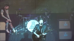 donotopenb4xmas:  Andy and Pete goofing around while Patrick sings “Yule Shoot