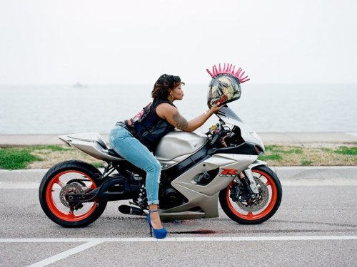 Caramel Curves motorcycle club, New Orleans - Akasha Rabut via