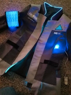 nipahdubs:  Finished adding the LEDs to my Connor blazer