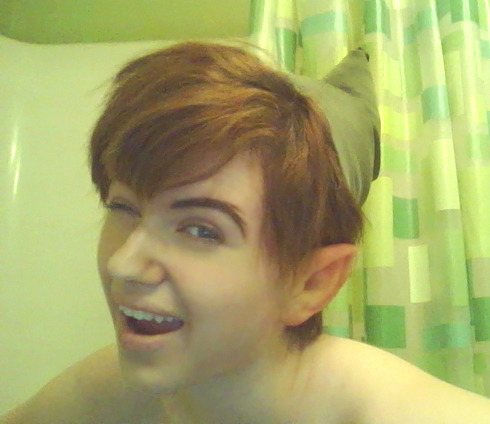 “Mr. Crocodile, do you like codfish?” 8D More fun with Peter Pan faces, huzzah!  My wig 