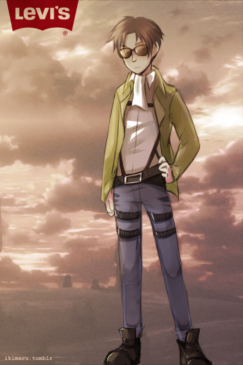 Levi advertising Levi’s jeans (this is all Evelin’s fault sdfks)