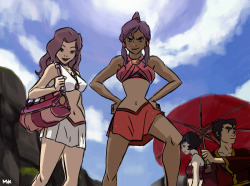 martinehannah:  Korrasami-week! And i’m late! *laughs guilty* So this is day one: Beach (get the reference? yes, of course you do..) Next days are coming ;)  that sexiness! &lt; |D&rsquo;&ldquo;&rsquo;