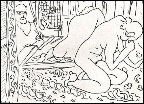 dionyssos:  Henri Matisse , nude at the mirror 