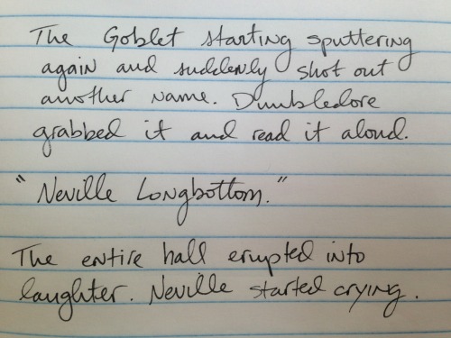 shitroughdrafts: Harry Potter and the Goblet of Fire, by J.K. Rowling. 2000.