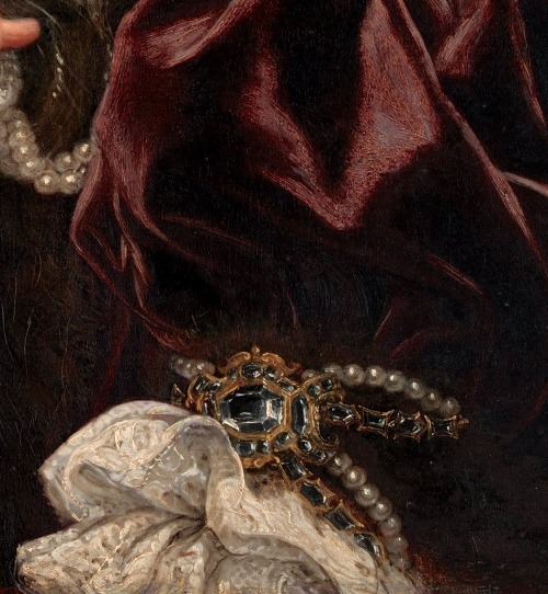 detournementsmineurs: “Portrait of a Woman” (detail) by Giovanni Battista Gaulli (1639-1