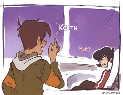 I wanted to draw Lance reacting to galra Keith but then I just