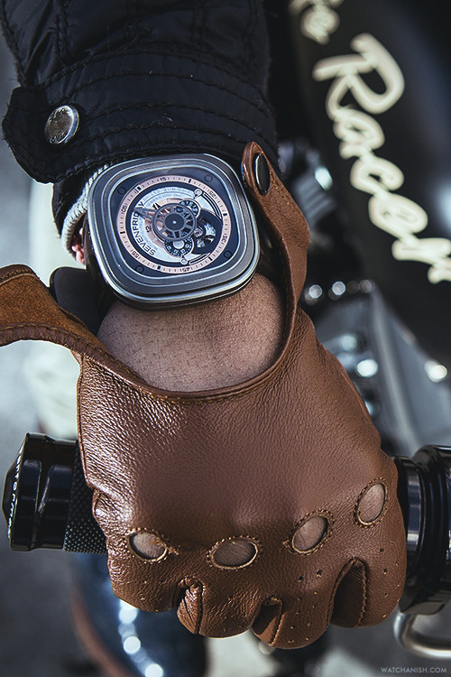 watchanish:  Custom Cafe Racer x SevenFriday P2 More of our footage at WatchAnish.com.