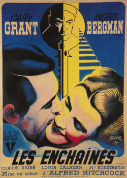 Notorious/Les Enchaines poster (France, 1946).