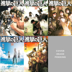 snkmerchandise:   News: Shingeki no Kyojin Tankobon Volume 24 (Japanese)   New OAD/OVA  Original Release Date: December 2017Retail Price: 2,480 Yen (Limited Edition with OVA) During today (July 24th, 2017)’s Bessatsu Shonen livestream with Isayama