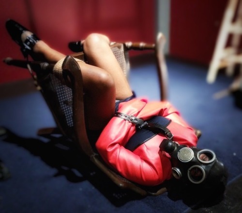 Gas mask adventures with rope are one of two of my favorite fetishy adventures. R: Chair- __Red__ / 