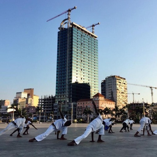 forafricans:People practice capoeira in an open space. Luanda, Angola. ©Dani Brandao