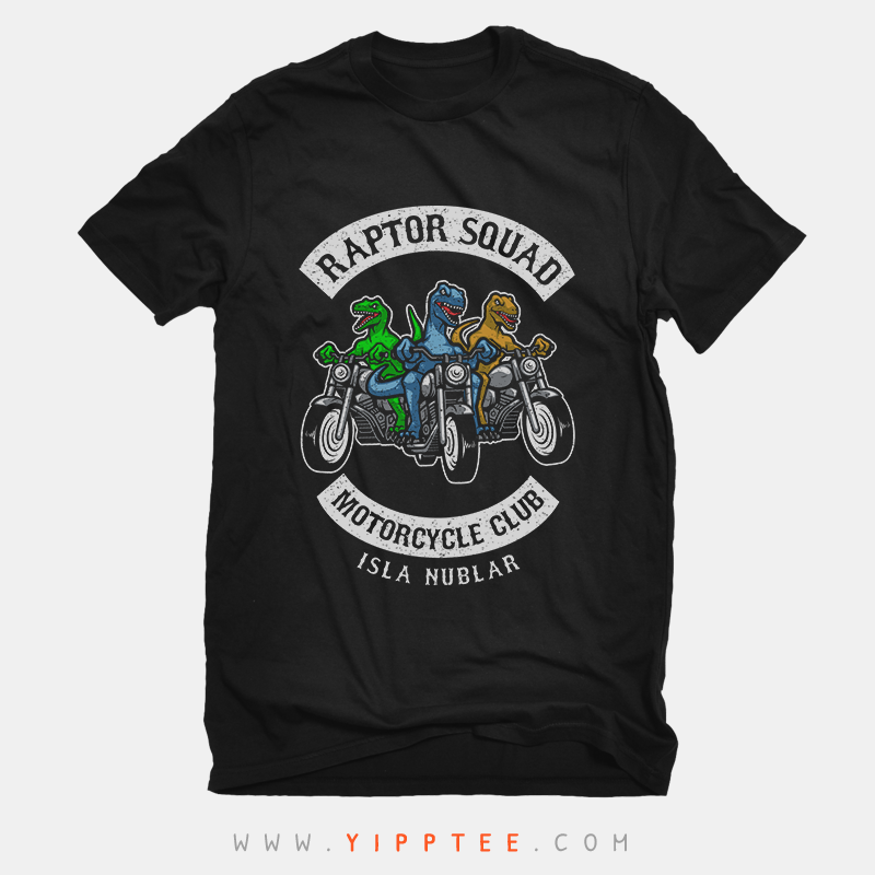 Yipptee — Raptor Squad Motorcycle Club Isla Nublar Shirt