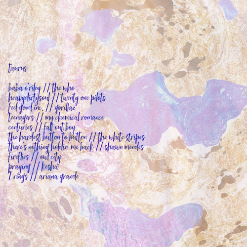 Hey, I Asked The Zodiac Playlist Thing. I Think You Should Make Them, That Would Be Fun!