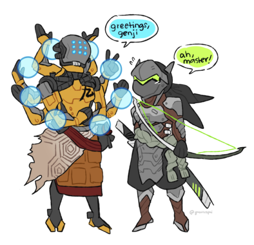 younggenji:glowing brain: genyatta concept art au