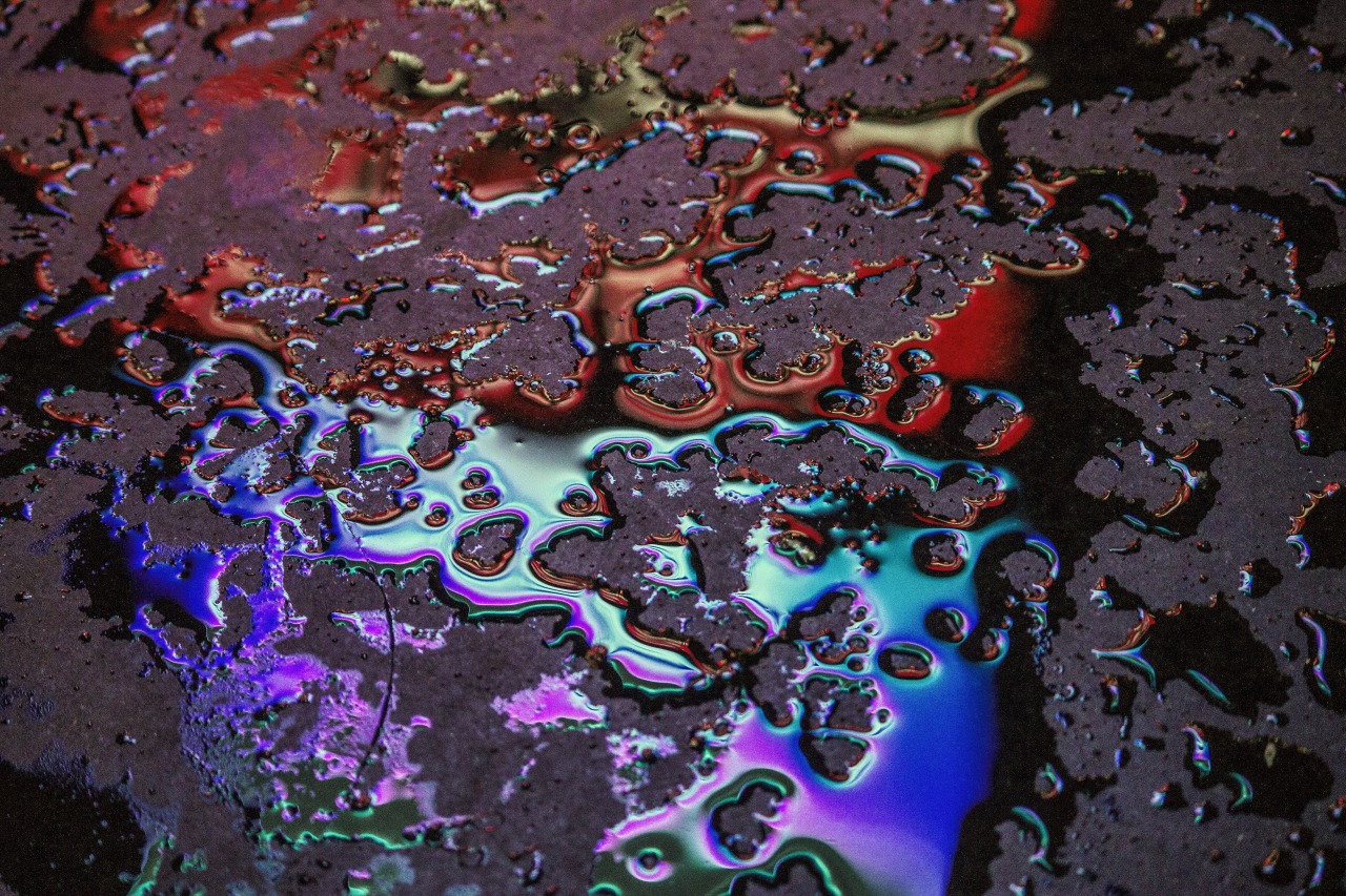 orlansky:  Splatters of rain reflecting the lights of Times Square.