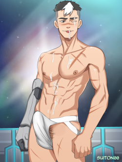 suiton00nsfwdrawings:  Voltron - ShiroI’m sad i couldn’t draw this for his Birthday!!! but it’s never late to drawing space dad :3  Please check out my: [Patreon] [Gumroad] [Instagram]