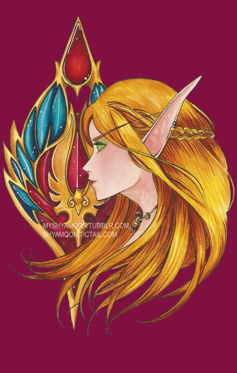 Sin´Dorei FanArt by Shya Moon &lt;3Print available at: shyamoon.tictail.com