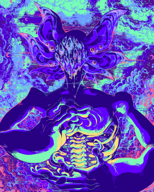 zenophrenic: || STRENGTH FROM WITHIN ☆ originally started in 2015. nonbinary brush painting. 