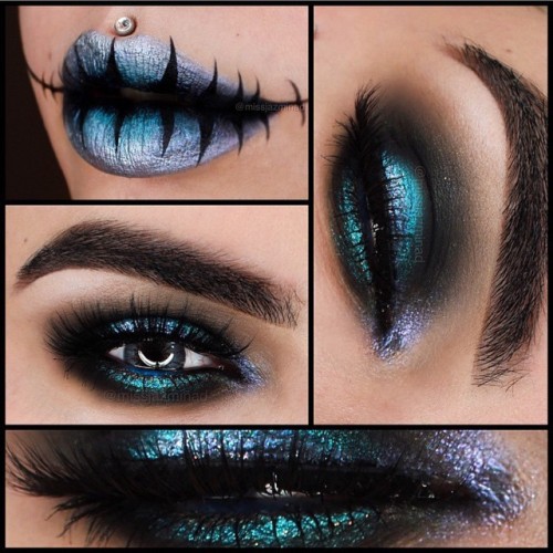 sugarpillcosmetics:Love this sexy, creepy look by @missjazminad using a mix of #sugarpill and @anastasiabeverlyhills eyeshadows!
