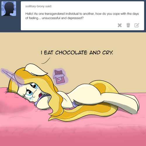 Aww ;w; I wanna give the poor babbu a hug… <3