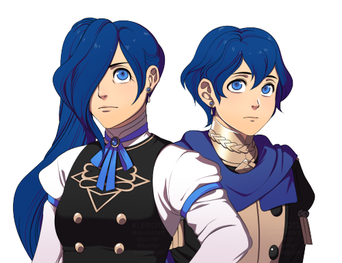 dreamt up some fe3h FC sibs & thought hey! why not try out the game’s style for fun? it looks ok