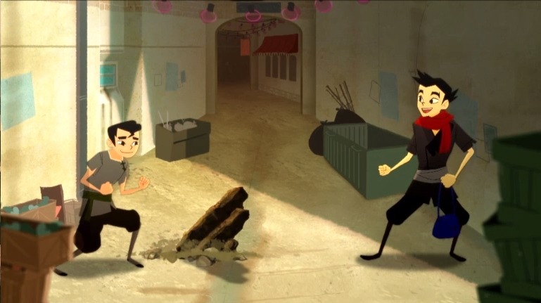 ohthelinsanity:  ebonynightwriter:  Mako and Bolin Scamming on the Streets of Republic