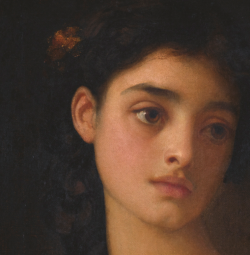 detailsofpaintings:  Sir Frederick Leighton, Nicandra (detail)1878-79