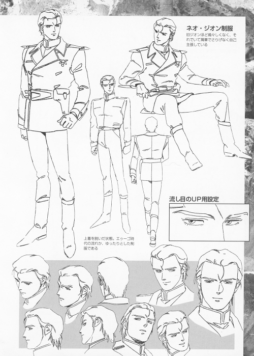 80sanime:Char Aznable as he appears in the original Mobile Suit Gundam, Mobile Suit Zeta Gundam and 