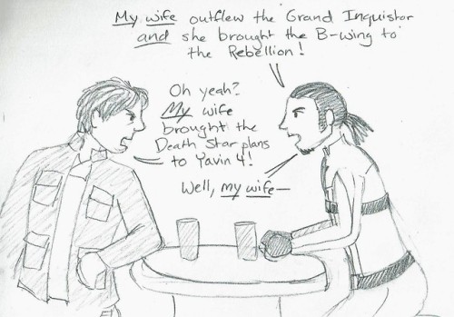 ooops-i-arted:The Meetup of the OTPs(Credit for the Kanan and Leia panel to @pomrania)