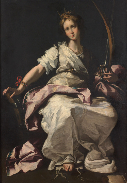 St. Catherine of Alexandria by Bernardo Strozzi, c. 1615