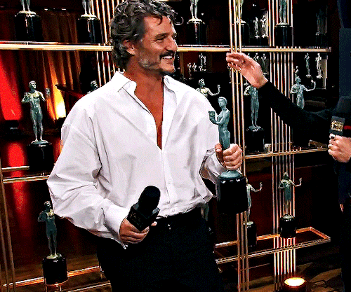 PEDRO PASCAL Outstanding Male Performance In A Drama Series For "The Last Of Us" At The SAG Awards (Feb