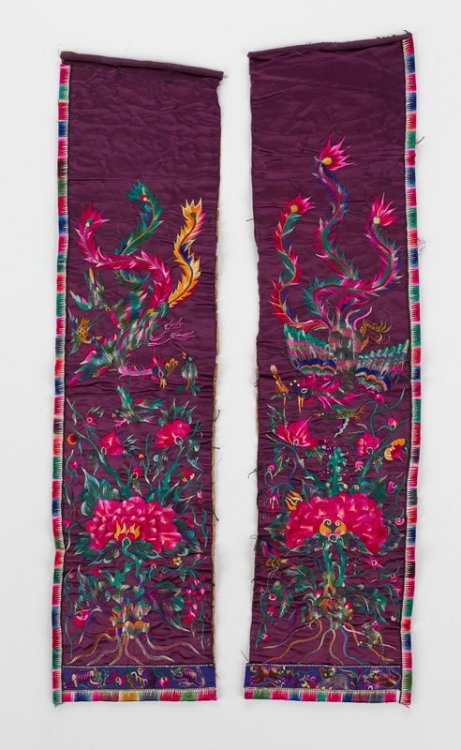 mia-asian-art: Set of Two Embroidered Panels, Date Unknown, Minneapolis Institute of Art: Chinese, S