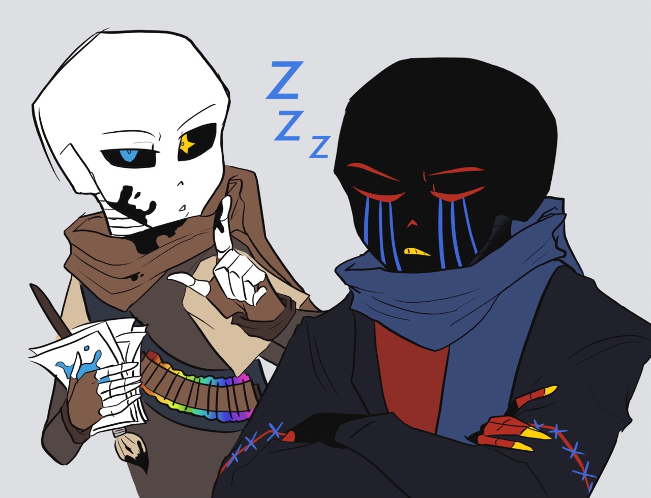 Raven Flirting With Another Sans Named Raven Its