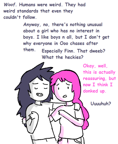 sometipsygnostalgic:Marceline, it’s not her fault she accidentally revived heteronormativity. It’s t