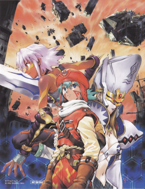 enoshima-television:  .hack//IMOQ game series cover art by Yoshiyuki Sadamoto 