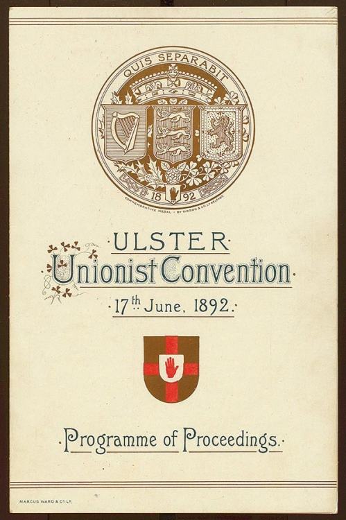 High quality photos of the Ulster Unionist Convention in Belfast, 17th June 1892.The convention was 