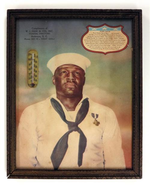 The attack on Pearl Harbor was remembered with items that celebrated the valor of individual sailors