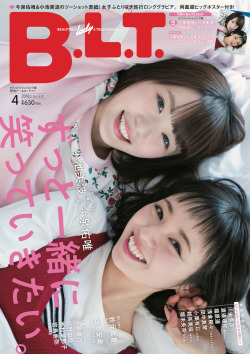 sakamichipost46:  今泉佑唯 &amp; 小池美波のツーショット表紙! B.L.T.4月号 絶賛発売中!!B.L.T.web 2018.02.24http://bltweb.jp/2018/02/24/blt04_store_keyakizaka46/通常版 &amp; セブンネットショッピング限定版 表紙画像