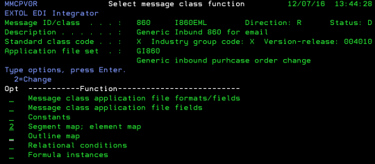 cleo extol integrator message class function segment element map