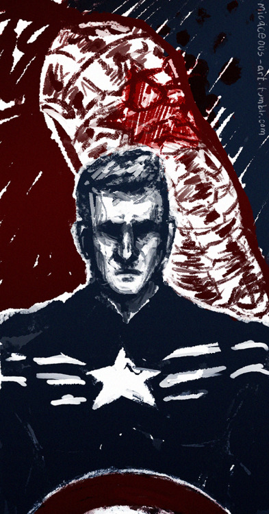 micaceous-art: red white &amp; blue (I have winter soldier on the brain) this is the most half-a