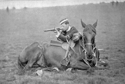 British cavalryman with Martini-Henry rifle.